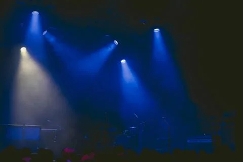 Drumkit on stage at start of a concert. Stock Photos