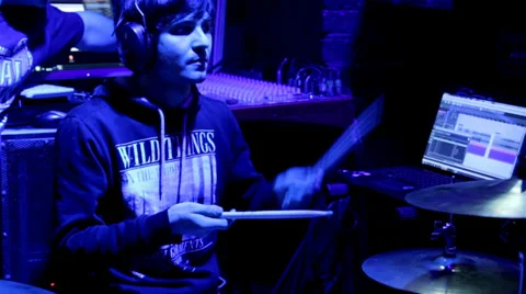 Drummer 1 Stock Footage 34466887