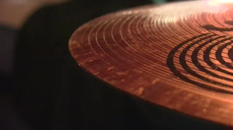 Drummer - Close Up Cymbal 2 Video stock 1104063
