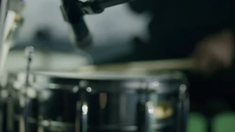 Drummer - Close up of snare Stock Footage 167766503