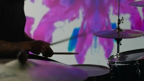 Drummer Colorful Video stock 94314106