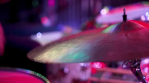 Drummer hitting high hat symbal Brooklyn New York 4k Stock Footage 274844402