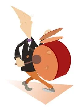 Drummer Stock Illustration