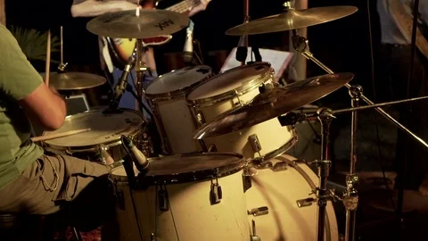 Drummer Jamming on Drums Video stock 82845653