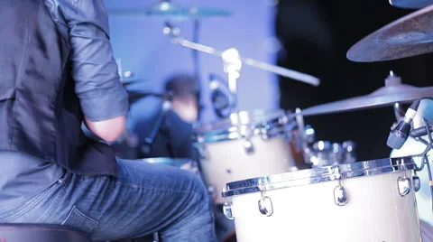 Drummer make music Video stock 45322310