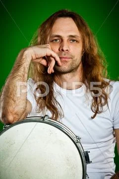 Drummer man Stock Photos