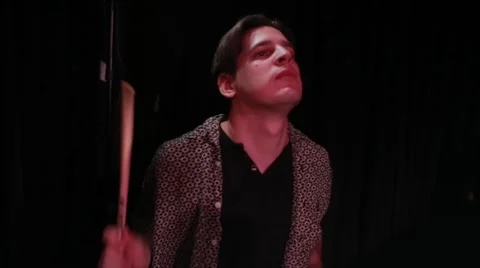 Drummer performing live on stage in night club 動画素材 50660601