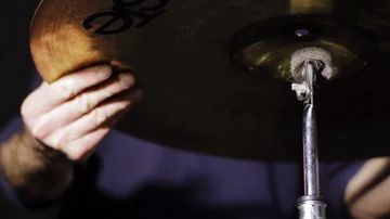 Drummer play in studio Stock Footage 85524468