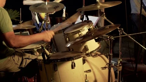 Drummer Playing on Cymbals Video stock 82845239