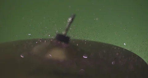 Drummer playing drum kit in slow motion Stock Footage 99990952