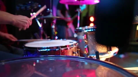 Drummer Playing Drums Stock Footage 33622955