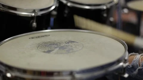Drummer playing drums Stock Footage 52597572