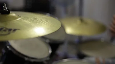 Drummer playing drums Vidéo 52633924