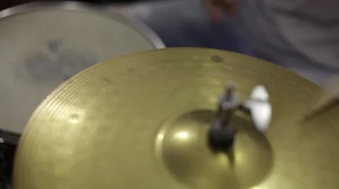 Drummer playing drums Stock Footage 52634139
