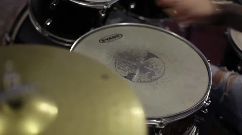 Drummer playing drums Vidéo 52634774