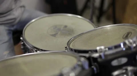 Drummer playing drums Stock Footage 52635232