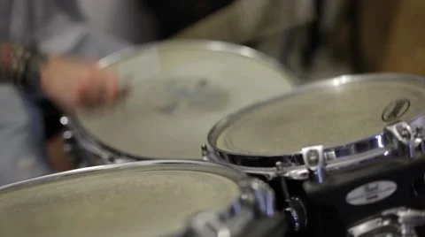 Drummer playing drums Stock Footage 52635246