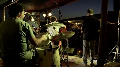 Drummer Playing the Drums Video stock 82844237