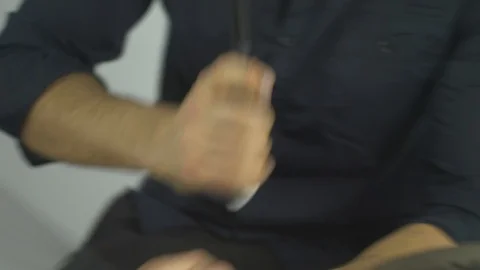 Drummer Playing Drums In Slow Motion 03 Stock Footage 127024091