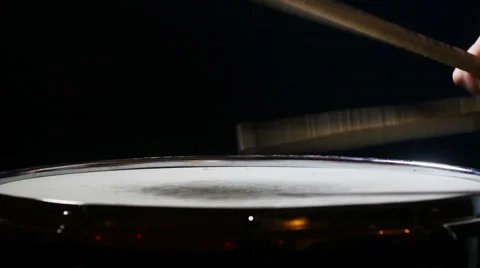 Drummer playing snare drum Stock Footage 52517034