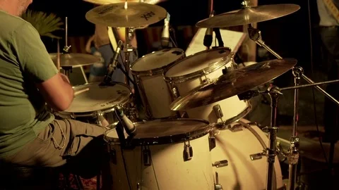 Drummer Playing on Snare Drum Video stock 82845922