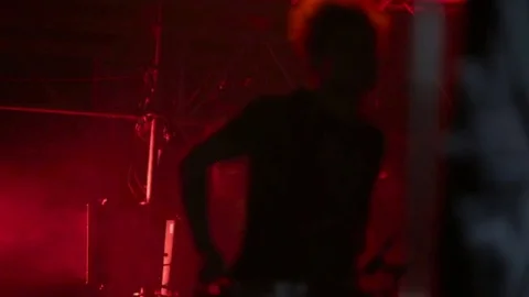 The drummer plays the drum. Stock Footage 82480517