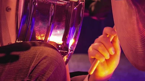 Drummer plays on drum set and cymbal Stock Footage 91151681