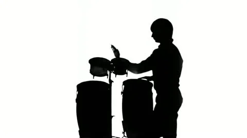 Drummer silhouette Video stock 12630706