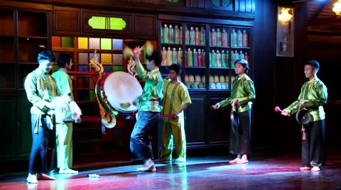 The drummer of Thailand.1 Stock Footage 41740771