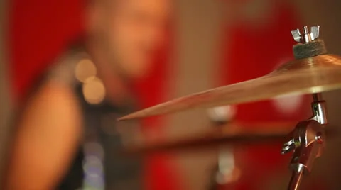 Drummers at a party Stock Footage 22915703