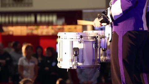 The drummers play drums Stock Footage 70122639
