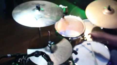 Drumming Above Angle Stock Footage 33603800