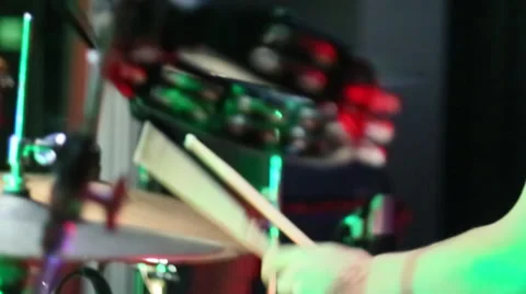 Drumming Close Up Stock Footage 33606893