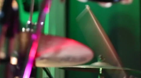 Drumming Close Up On Hi Hats Stock Footage 33606421