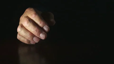 Drumming fingers on tsble Stock Footage 48100717