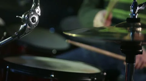 Drumming, Head, and the snare, standard bits Stock Footage 44208278