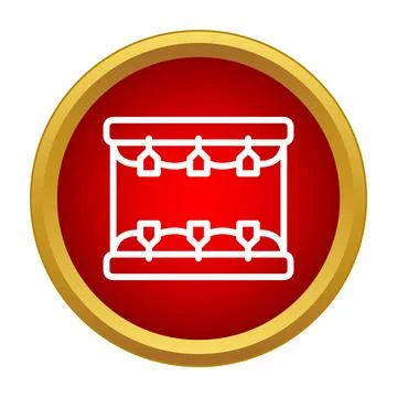 Drumming instrument creating rhythm and musical sound Stock-Illustration