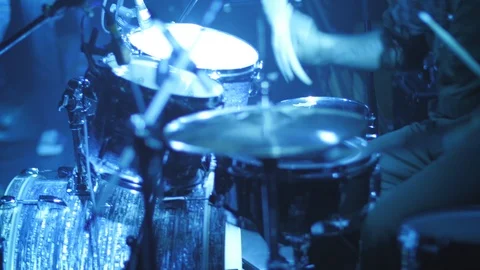 Drumming Slow Beat 4k Stock Footage 87583177