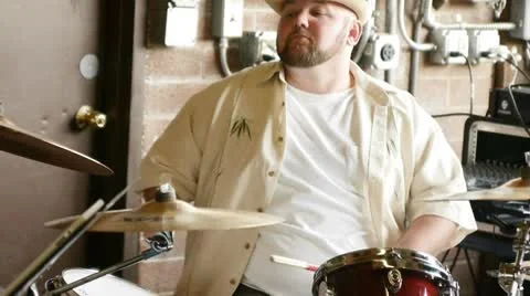 Drumming slowmode 库存影片 8920991