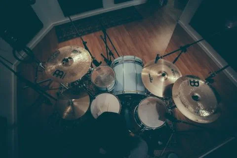 Drums from above Stock Photos
