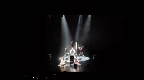 Drums and percussions on stage Stock Footage 50564092