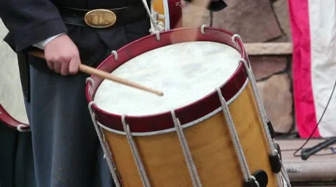 Drums Close Up from Front Stock Footage 10560136
