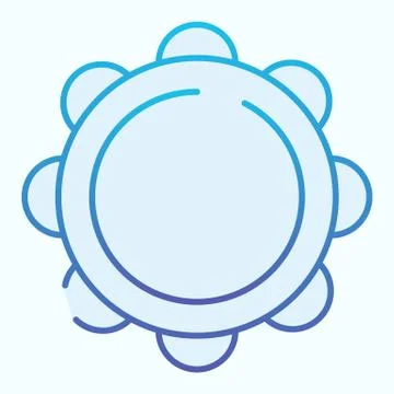 Drums flat icon. Percussion instrument vector illustration isolated on white イラスト素材