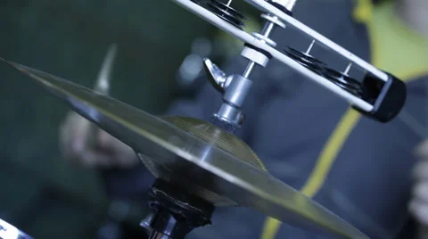 Drums - hihat close up Stock Footage 35913463