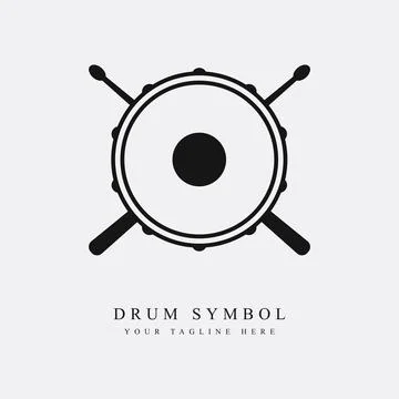 Drums logo. Stock-Illustration