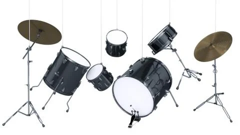 Drums musical tool Stock Illustration