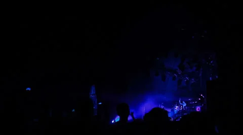 Drums solo during Hurts live performance at the rock festival The Best City.UA Stock Footage 32030159