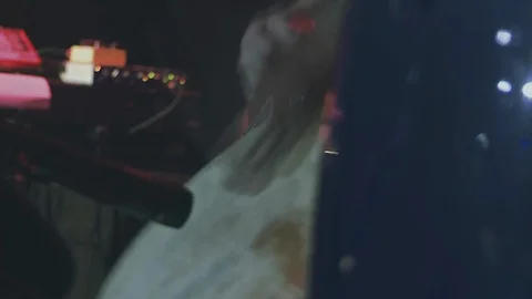 Drums in stage Stock Footage 96005283