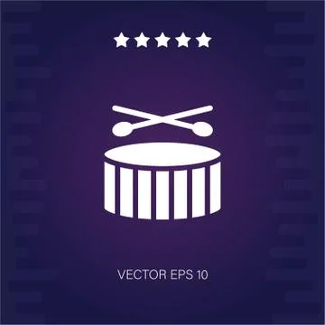 Drums sticks vector icon Stock Illustration