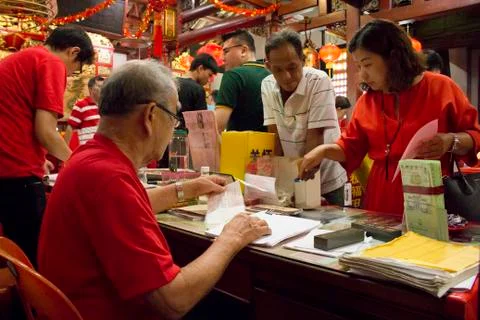 Drums team preparing during CNY. Stock Photos